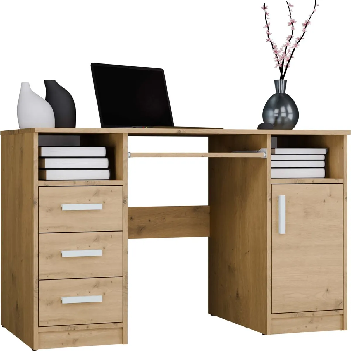 Bureau, chêne Artisan, 120 x 75 x 60 cm