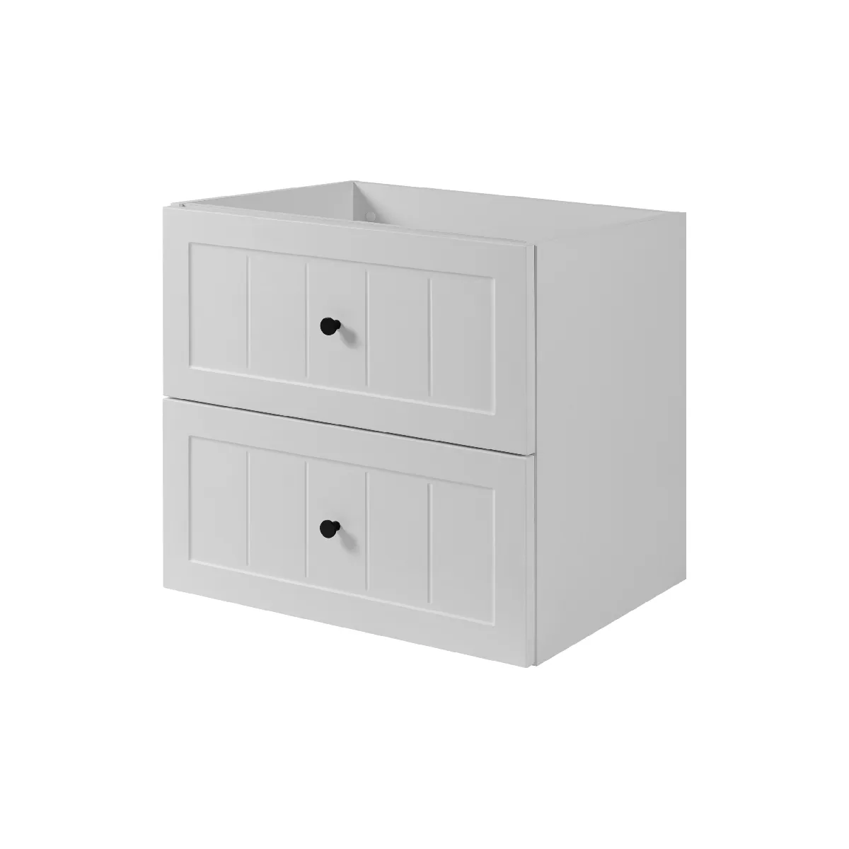 Meuble sous lavabo de style classique, blanc, 60 x 57 x 46 cm