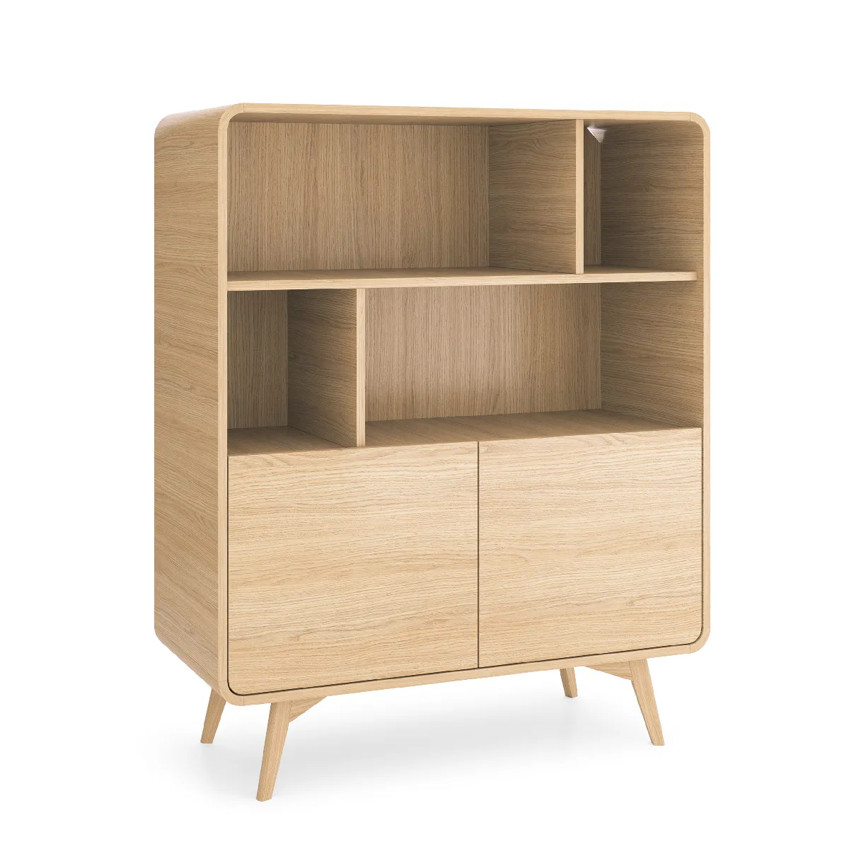 Bibliothèque, chêne Vincenza, 108 x 130 x 39 cm