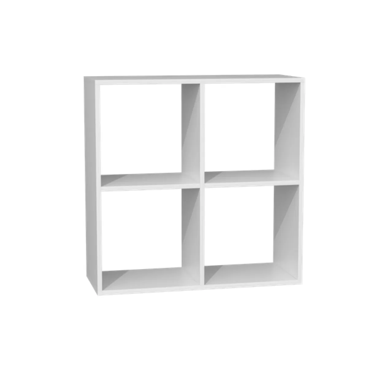 Étagère, 74 x 75 x 30 cm, Blanc Mat