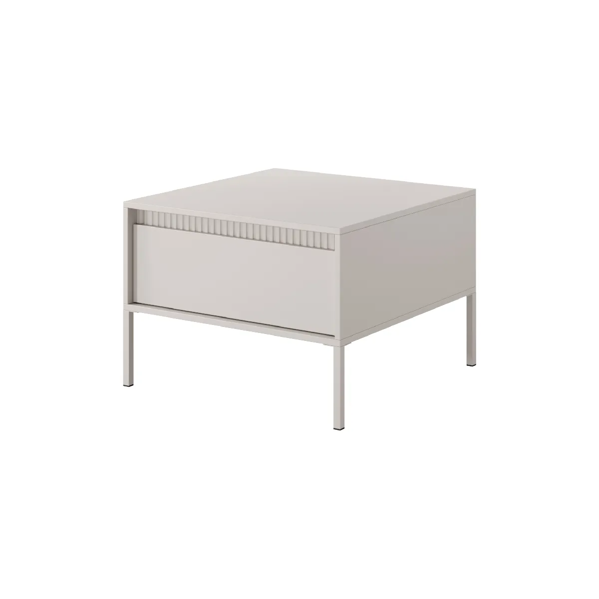 Table Basse: 1 Tiroir, Cachemire, 48,4 X 68 X 68 Cm