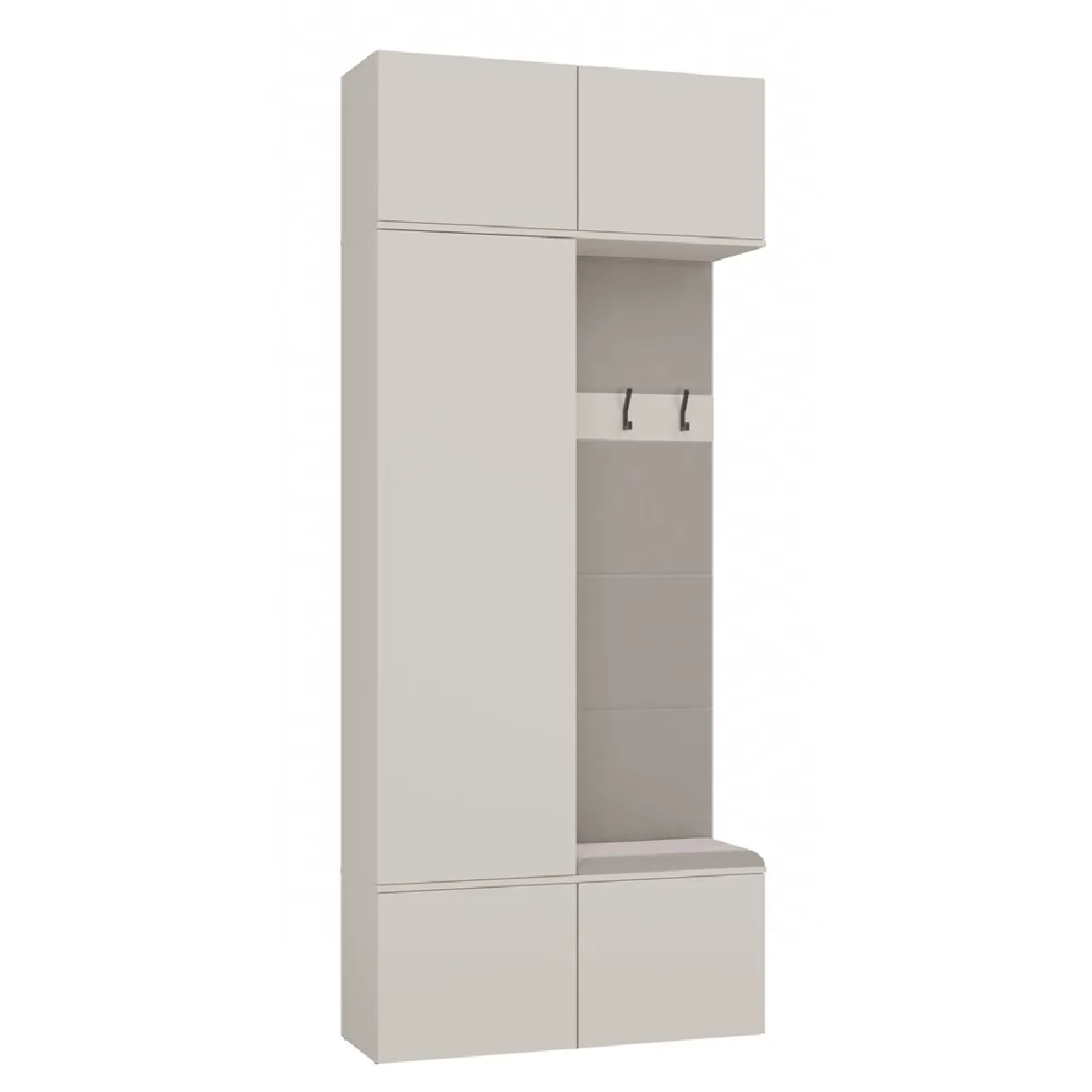 Armoire, cachemire / beige, 100 x 238 x 35 cm