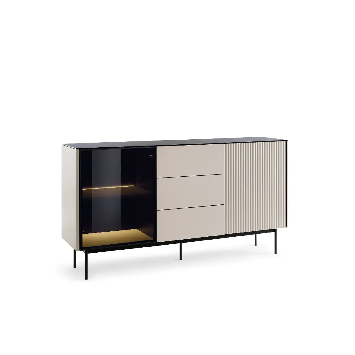Buffet, cachemire, 157 x 84 x 39 cm