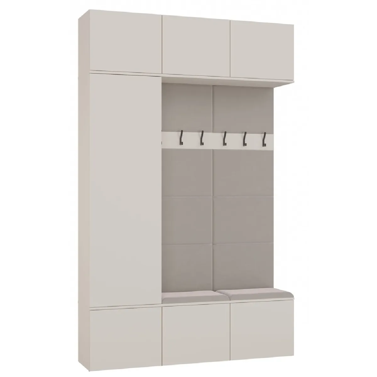 Armoire, cachemire / beige, 150 x 238 x 35 cm