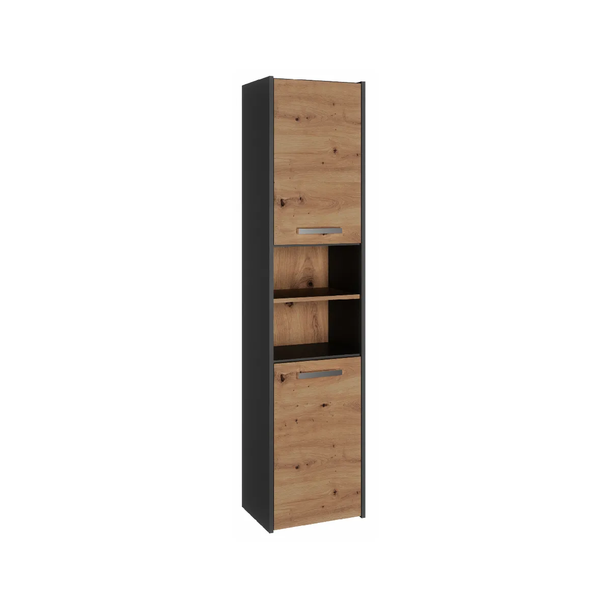 Armoire de salle de bain, antracite, chêne artisan, 170 x 40 x 30 cm