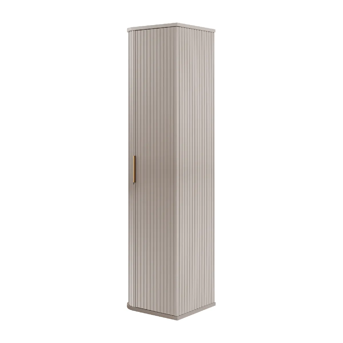 Colonne de salle de bain, cachemire, poignée dorée, 35,5 x 139 x 31,5 cm