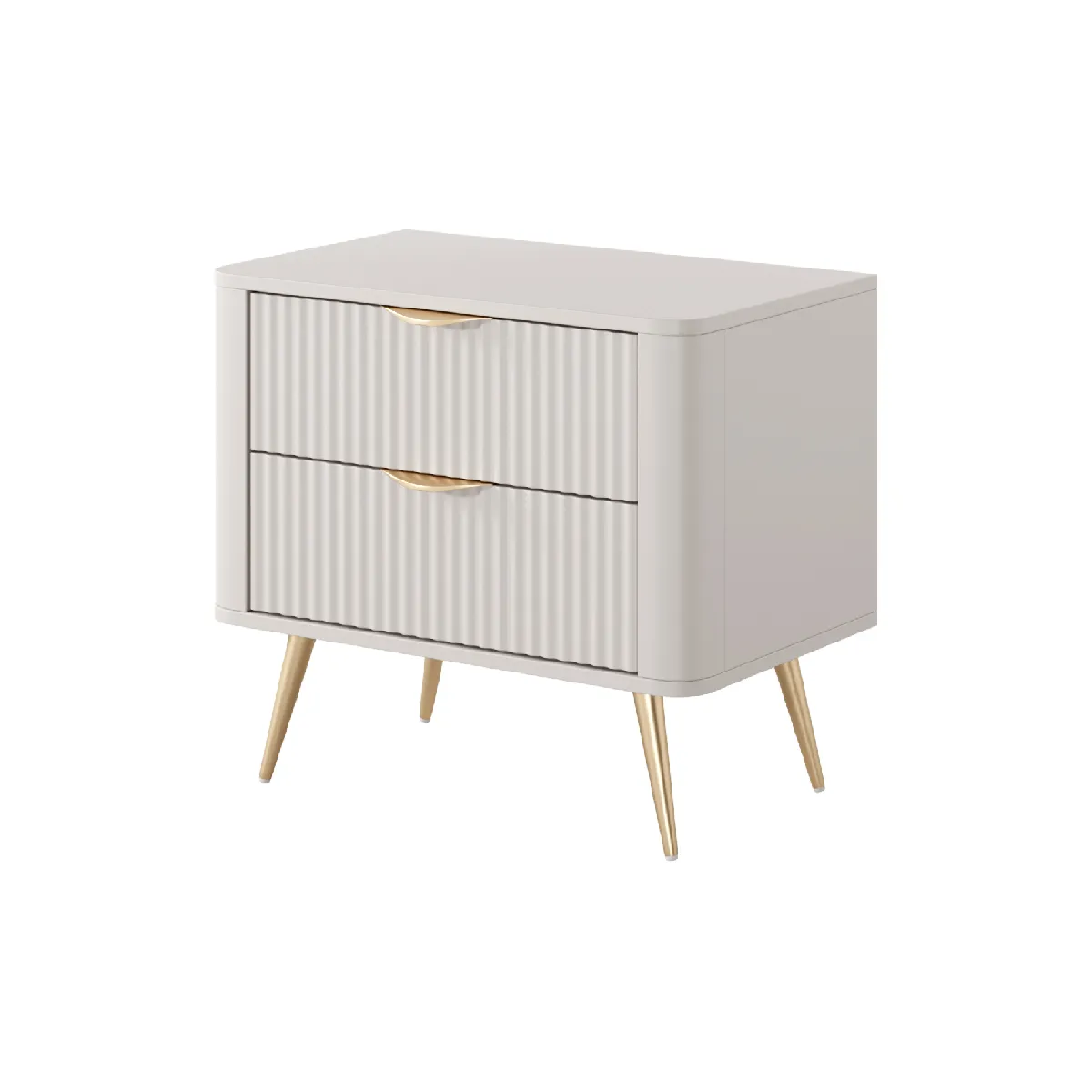Table de chevet: Beige, 63,2 x 38 x 55,3 cm