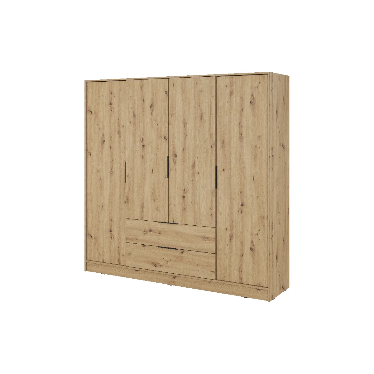 Armoire, chêne artisanal, 206 x 200 x 51 cm