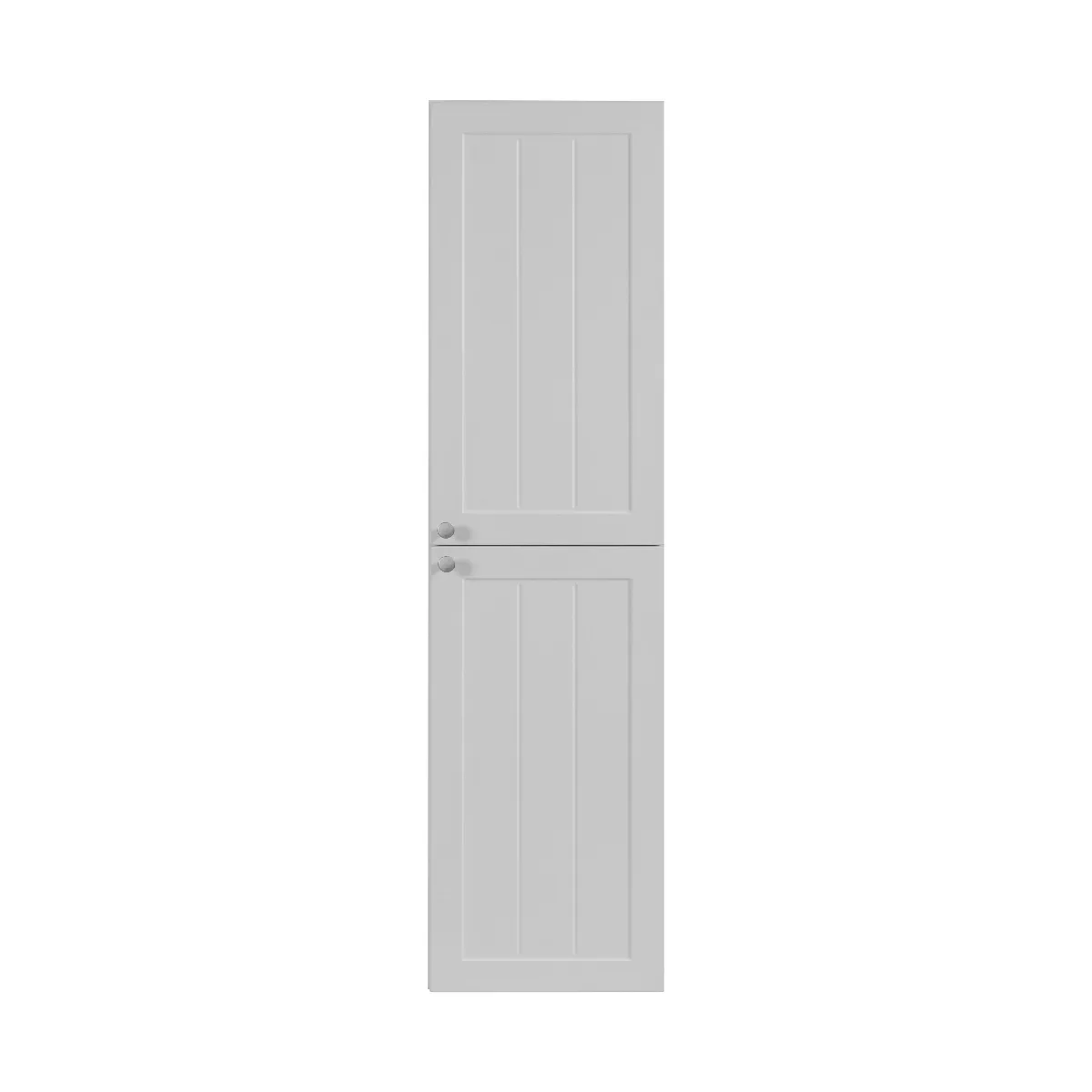 Colonne de salle de bain de style classique, blanc, 35 x 136 x 27 cm, poignée argentée