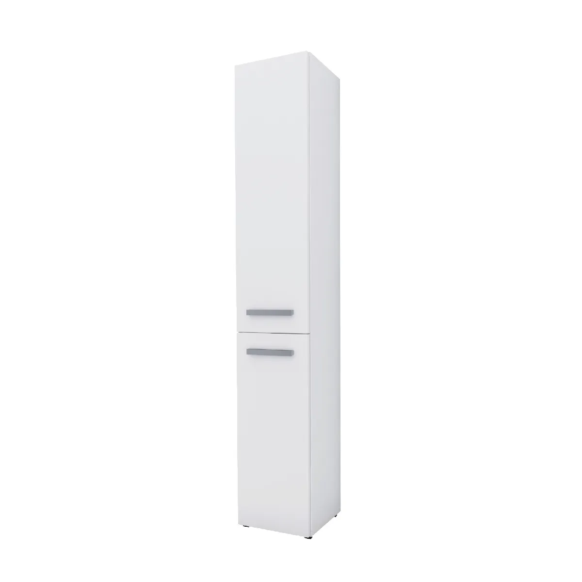 Meuble de salle de bain, blanc mat, blanc brillant, 30 x 174 x 30 cm
