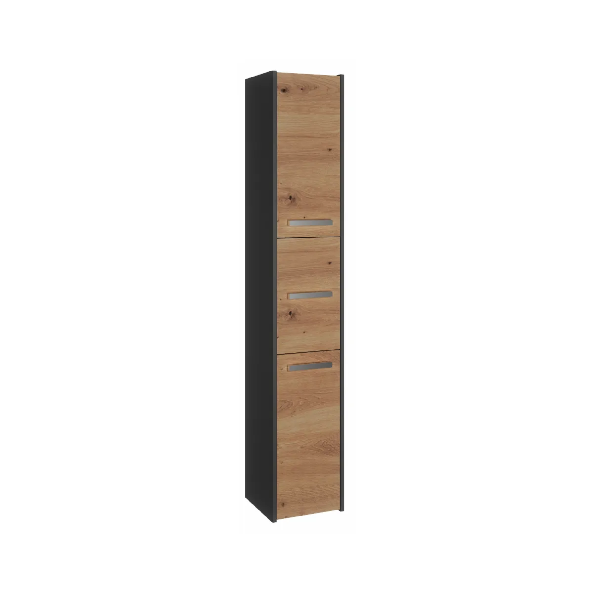 Armoire de salle de bain, antracite, chêne artisan, 170 x 30 x 30 cm