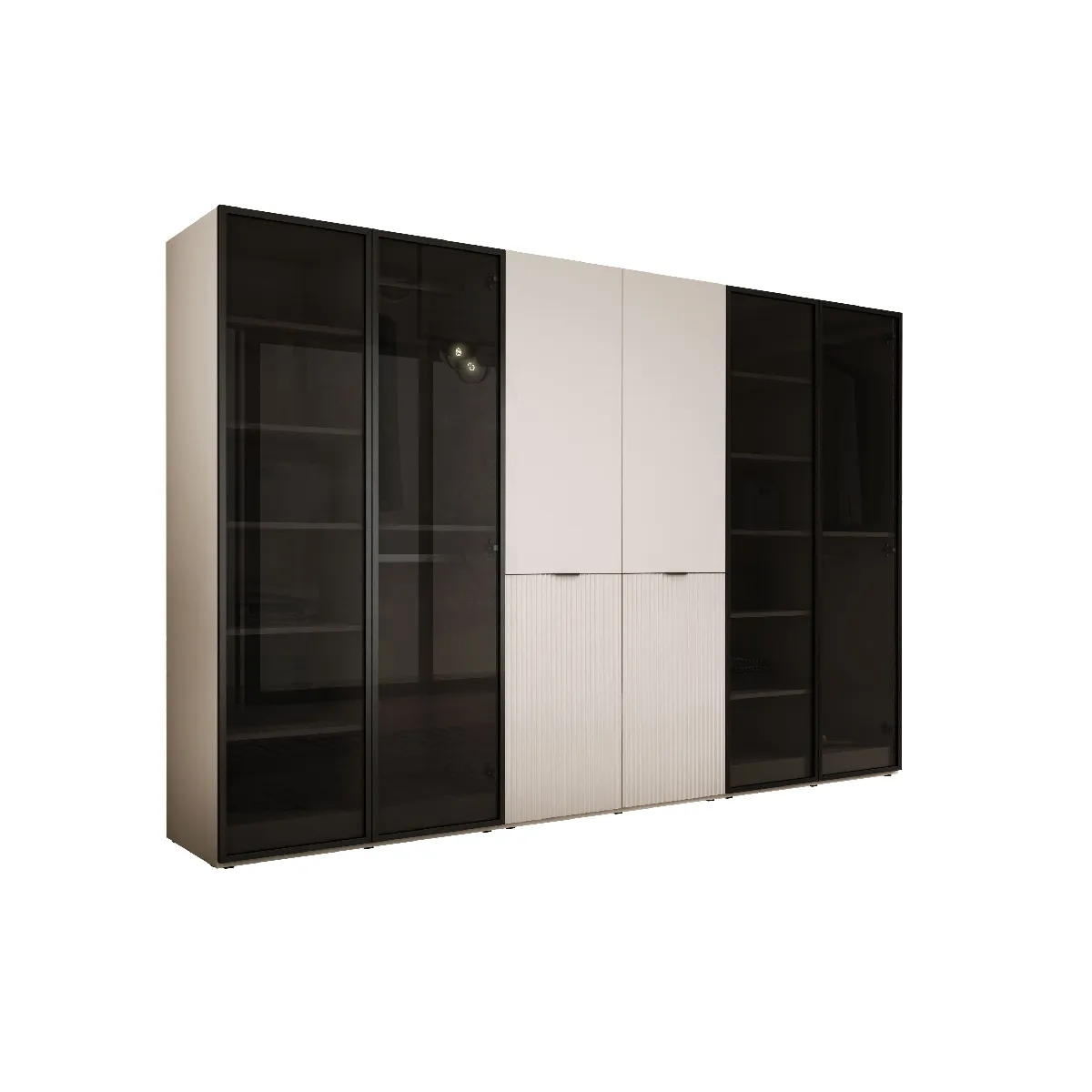 Armoire: Verre Antisol / Beige Sable, 300 x 200 x 51 cm