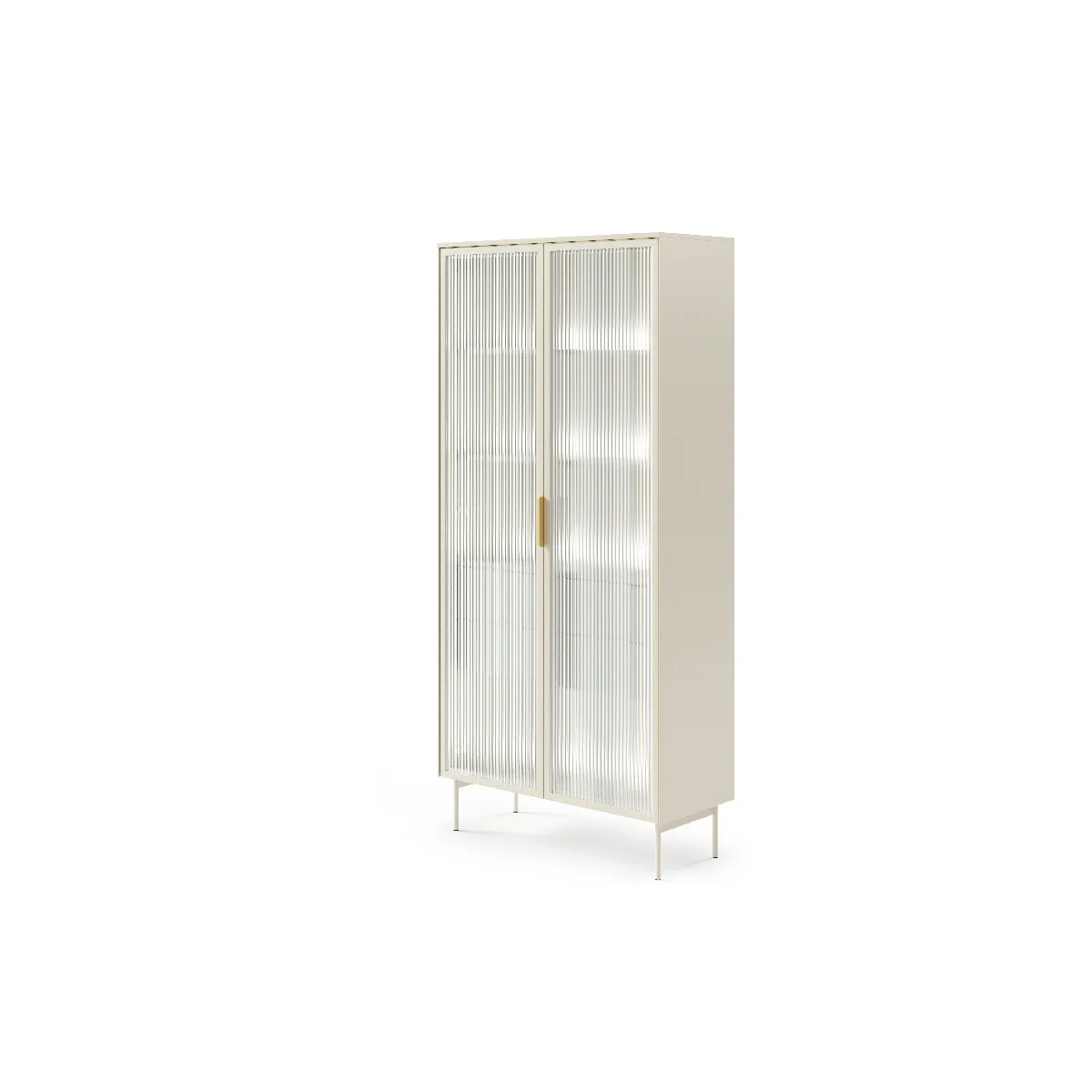 Vitrine, cachemire, 91,5 x 194,6 x 39,3 cm