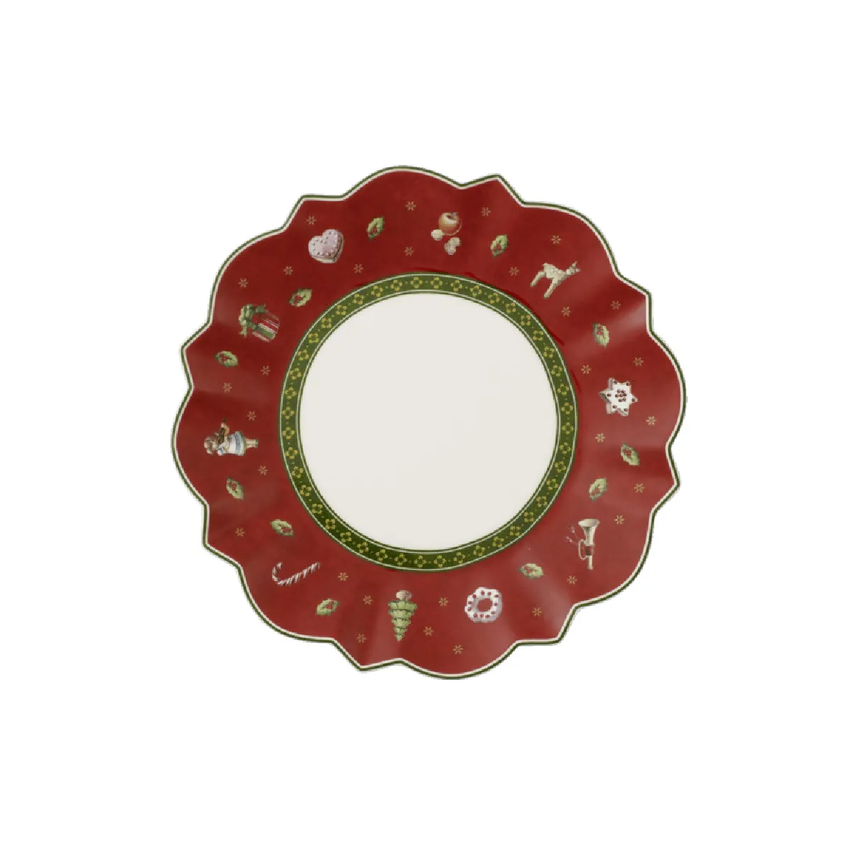 Assiette à pain - Villeroy & boch porcelaine - Rouge - 17,9 cm