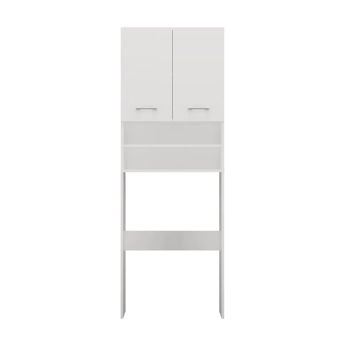 Armoire de salle de bain pour machine à laver, 30 x 64 x 180 cm, blanc mat