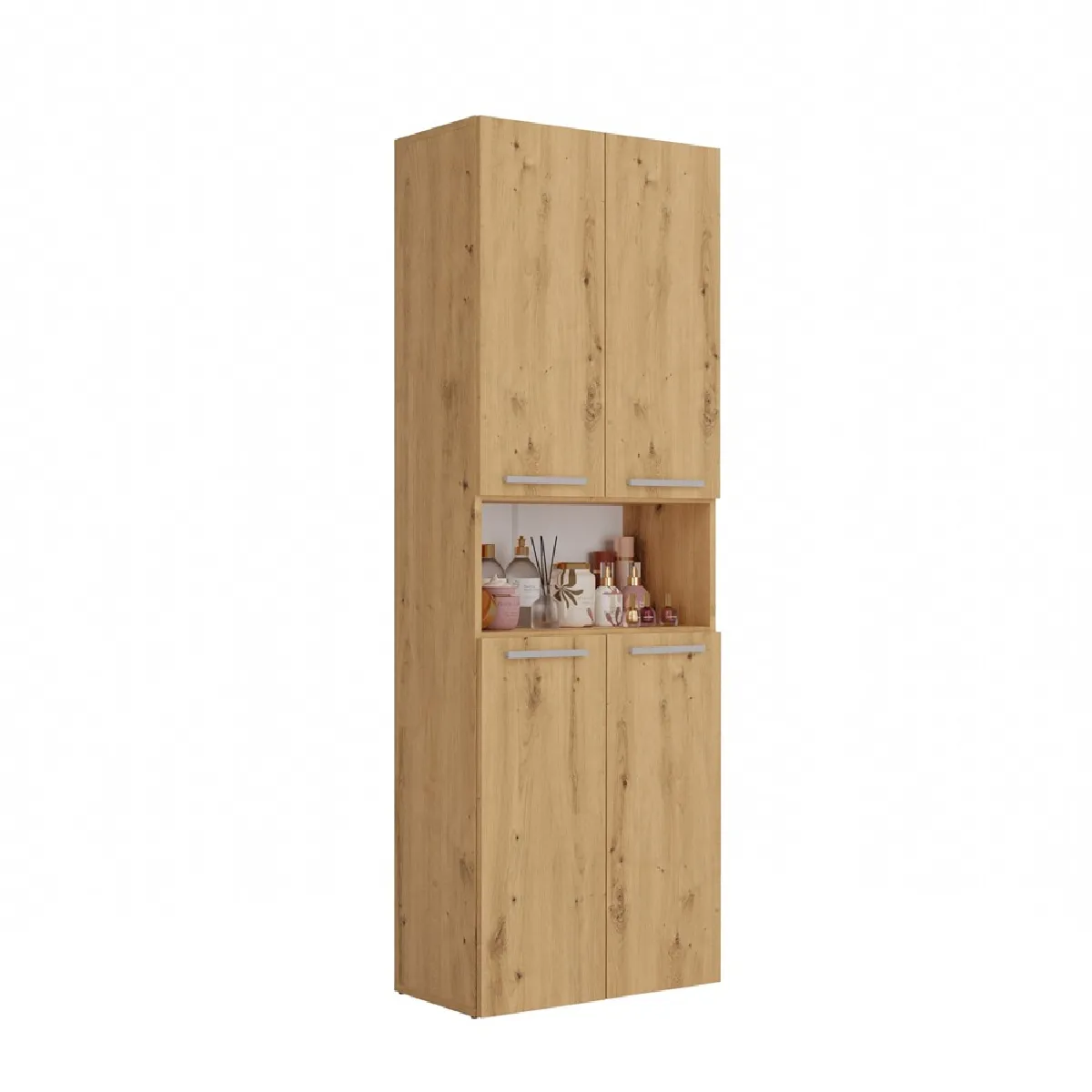 Meuble salle de bain, 174 x 30 x 60 cm, chêne artisan