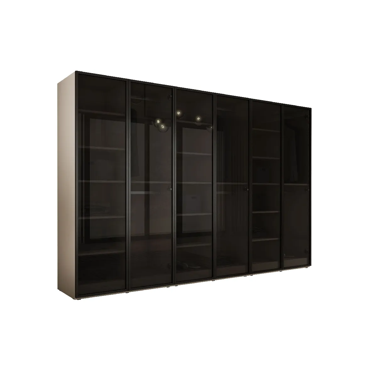 Armoire: Beige Sable / Verre Antisol, 300 x 200 x 51 cm