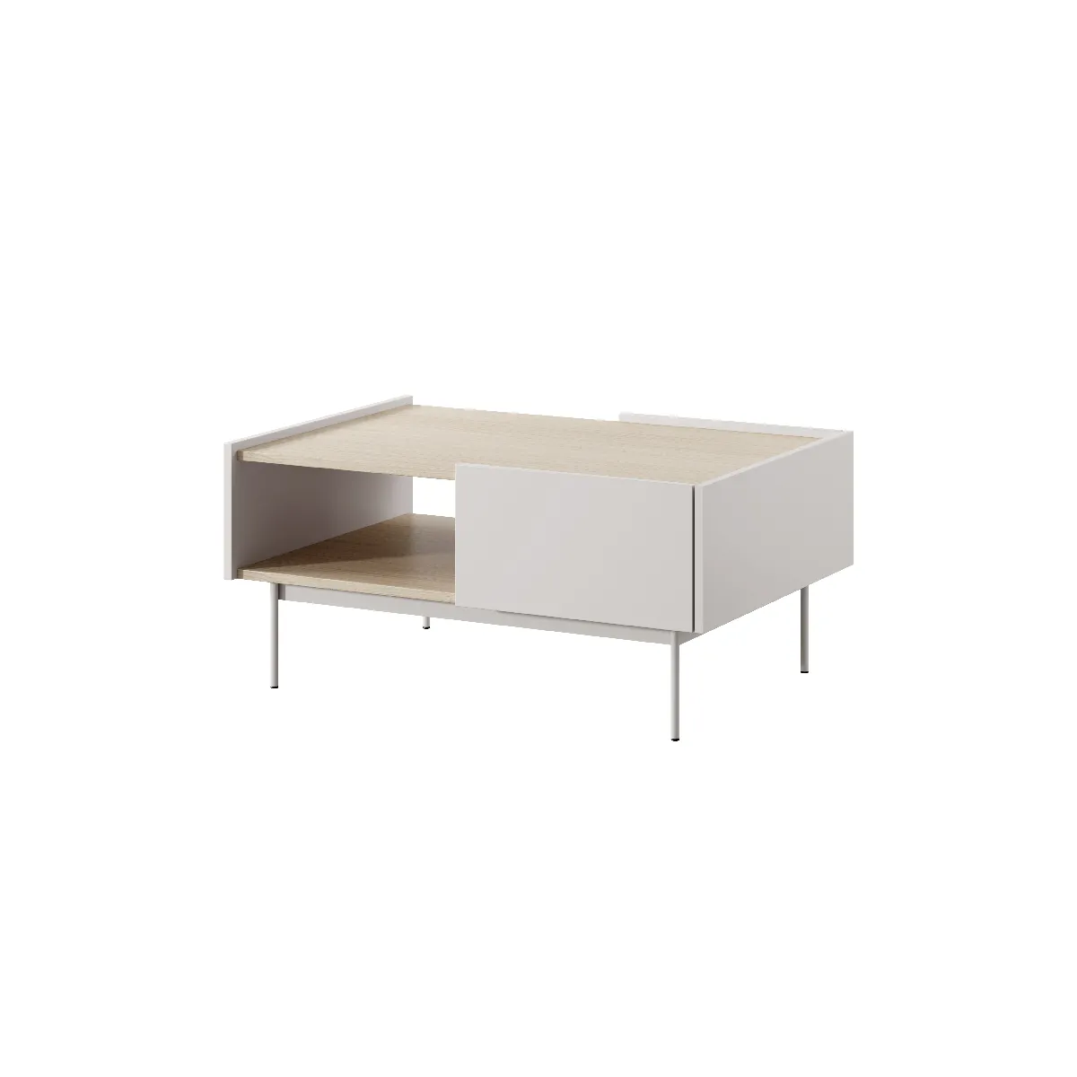 Table basse: Cachemire, TOP: Chêne Linea, 97 x 45 x 65 cm