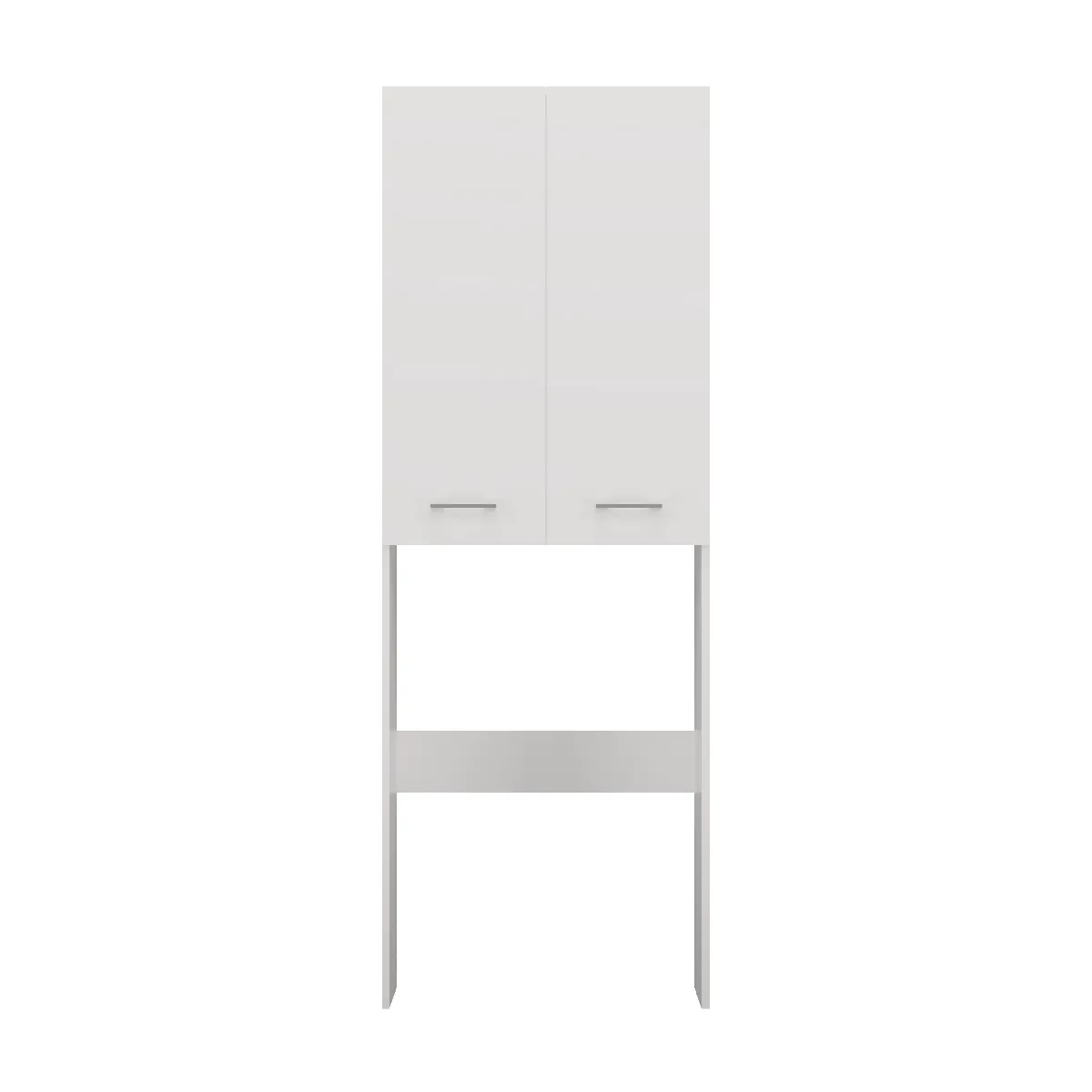 Armoire de salle de bain pour machine à laver, 30 x 64 x 180 cm, blanc mat