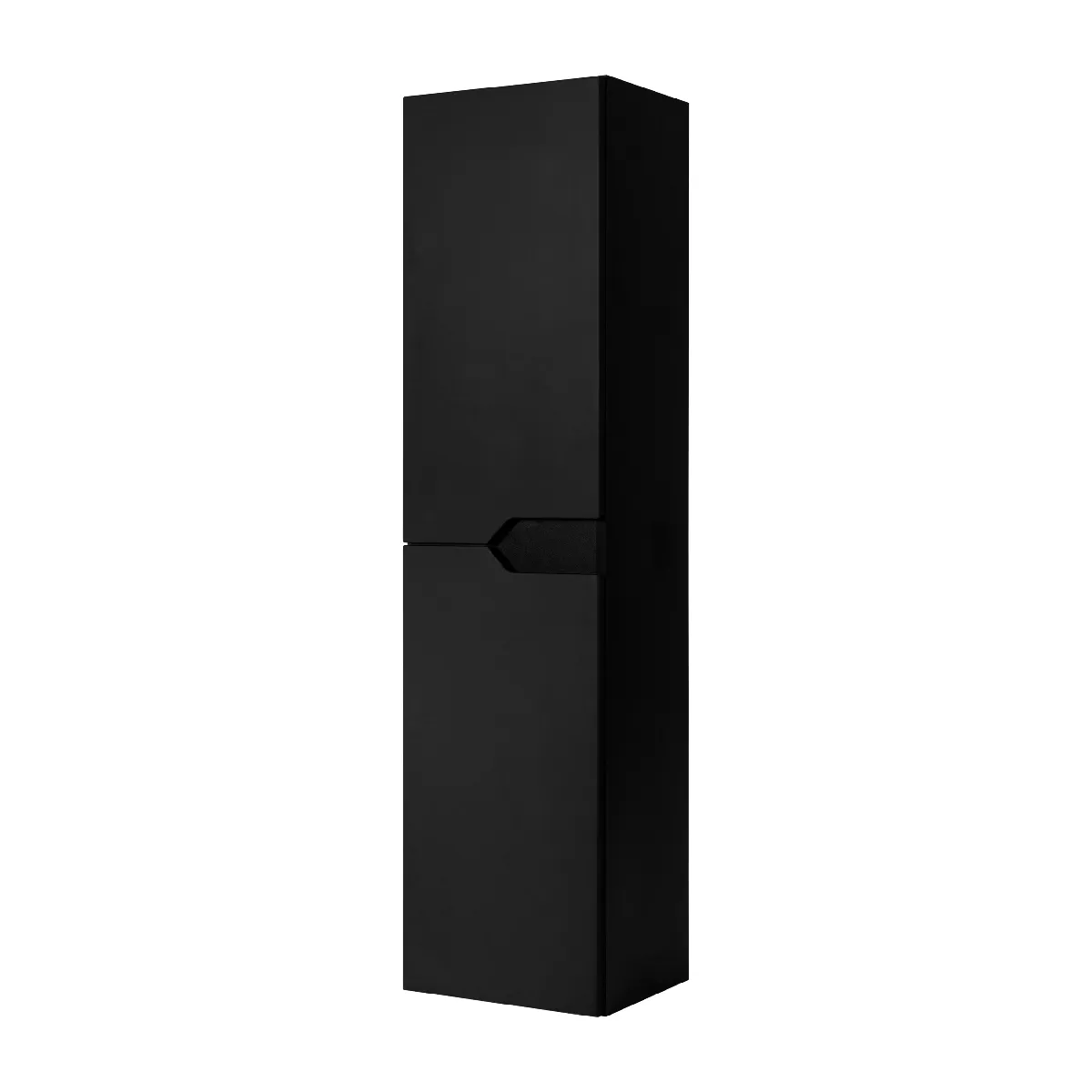 Armoire murale de salle de bain, noire, 35 x 136 x 27 cm