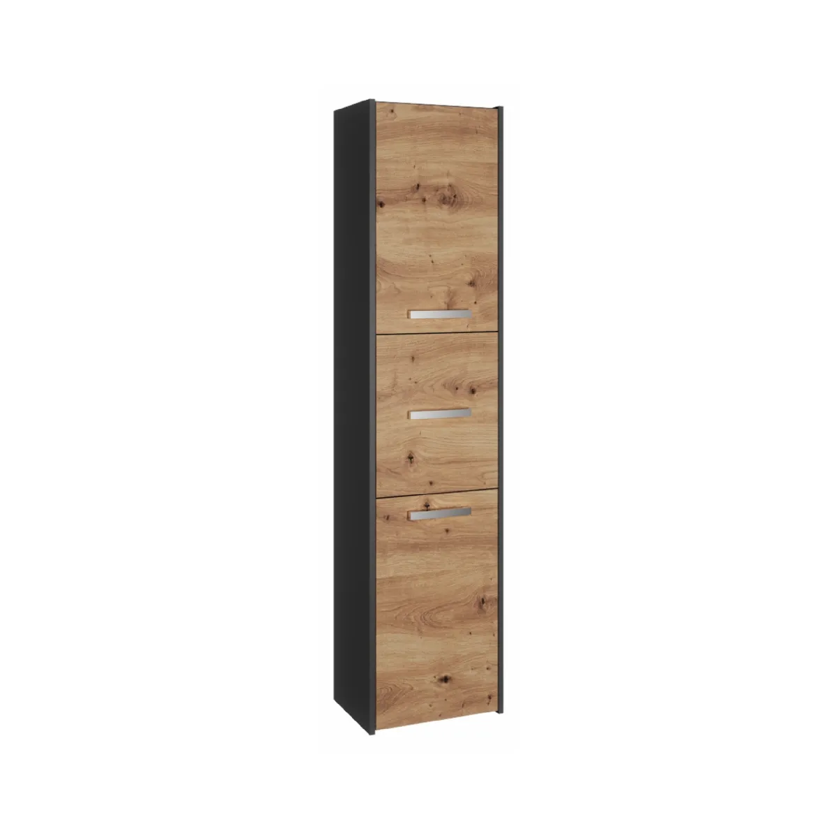 Armoire de salle de bain, antracite, chêne artisan, 170 x 40 x 30 cm