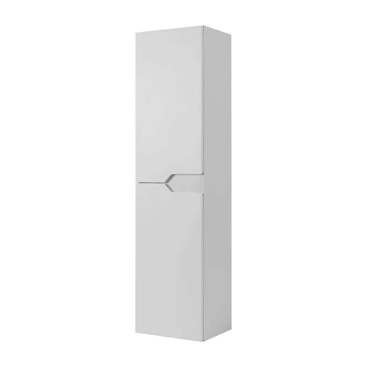 Armoire de salle de bain suspendue, blanche, 35 x 136 x 27 cm