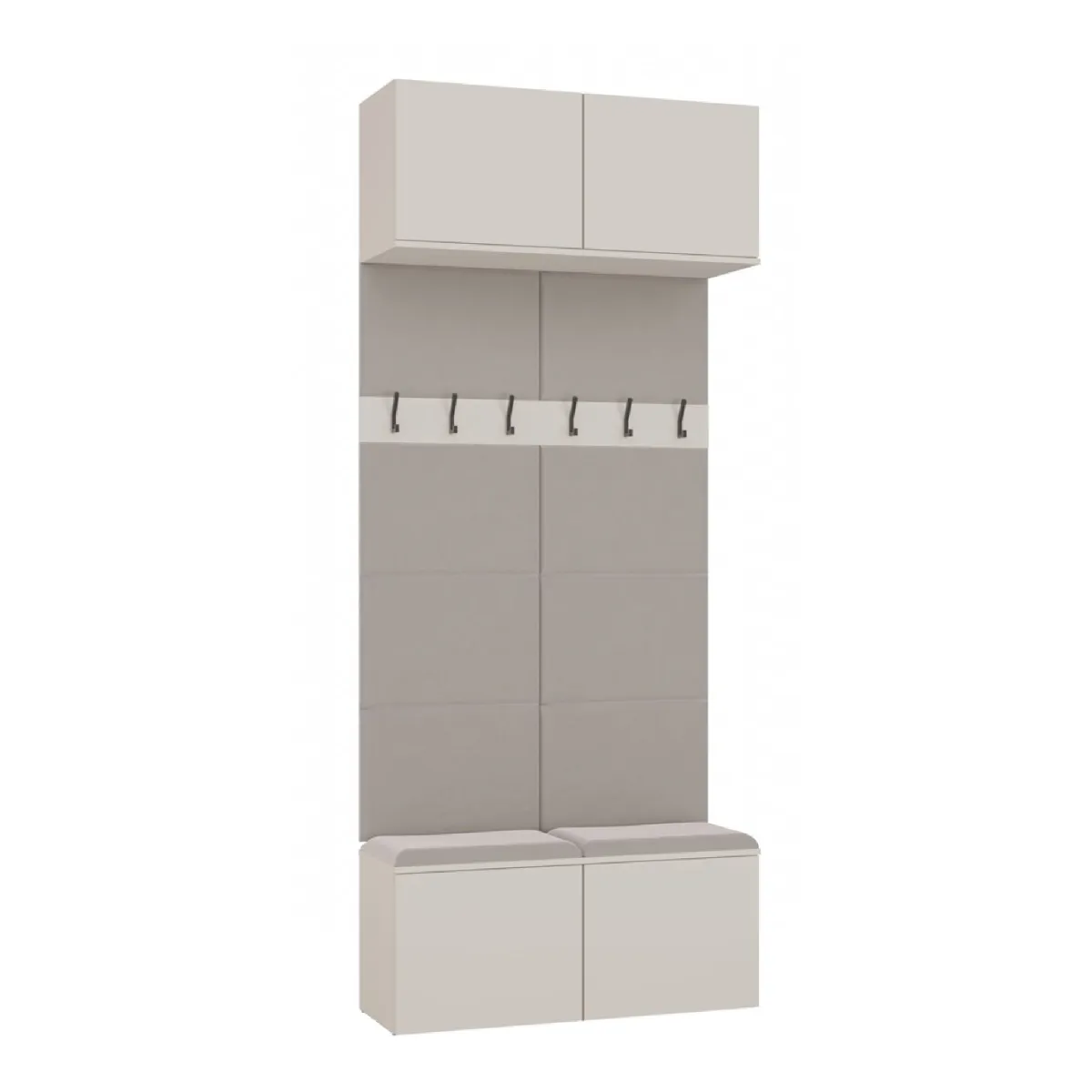 Armoire, cachemire / beige, 100 x 238 x 35 cm