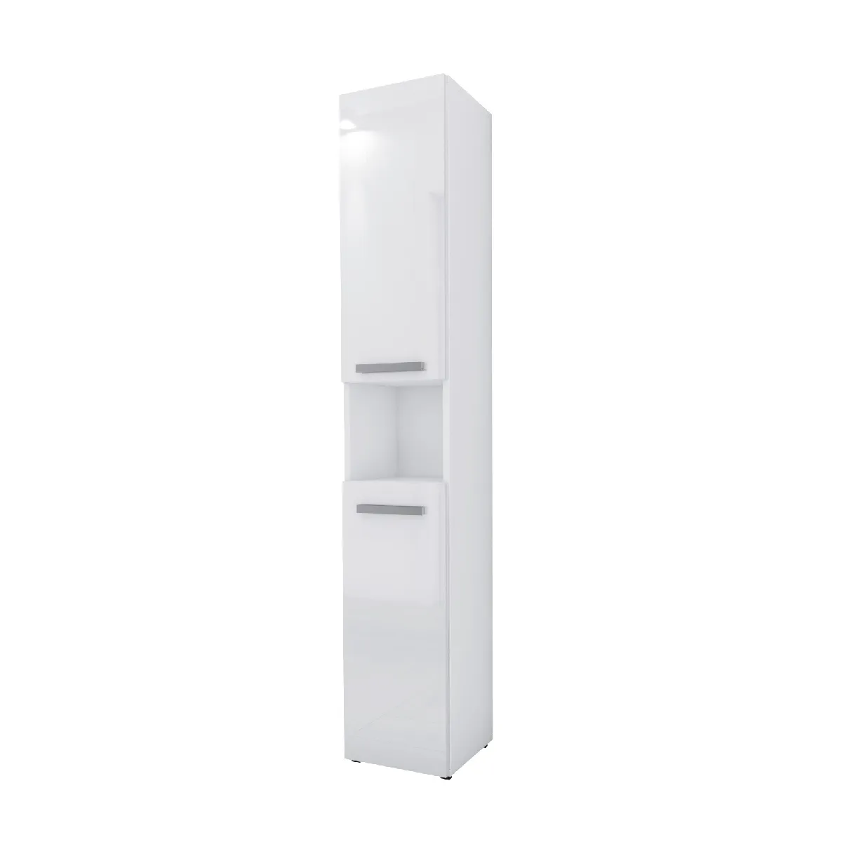 Meuble de salle de bain, blanc mat, 30 x 174 x 30 cm