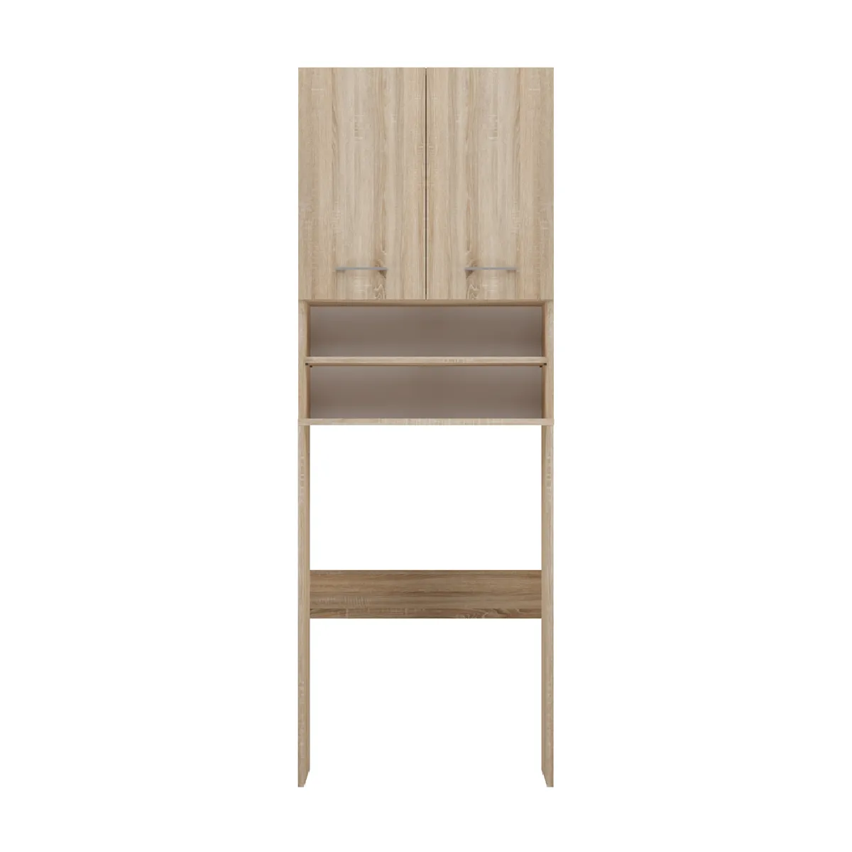 Armoire de salle de bain pour machine à laver, 30 x 64 x 180 cm, chêne sonoma