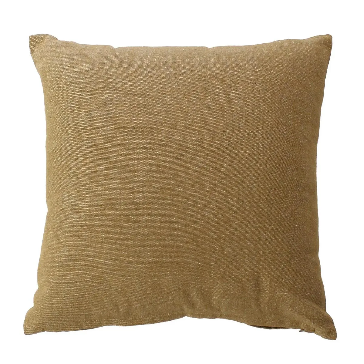 Coussin Déco Uni "cambria" 40x40cm Ocre