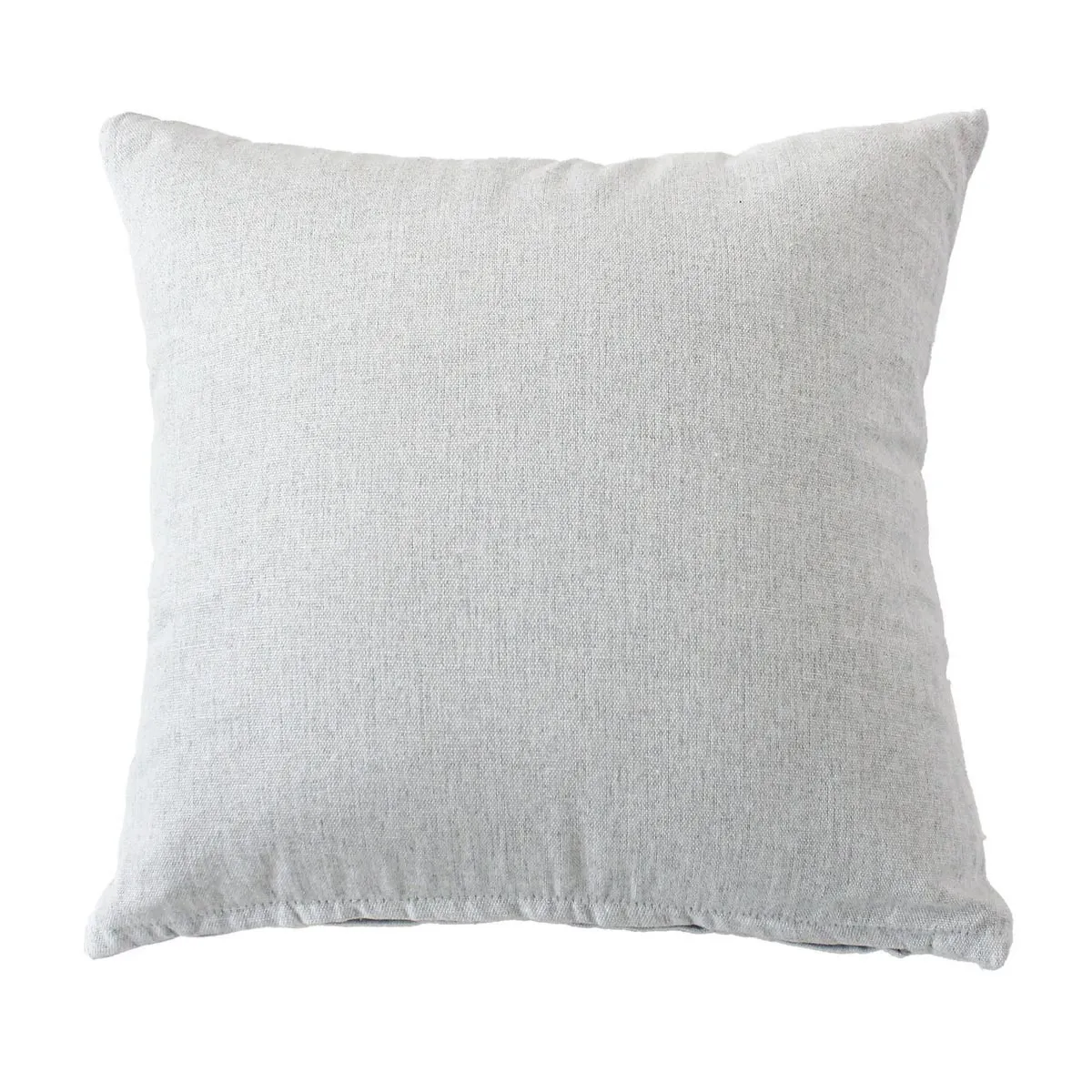 Coussin Déco Uni "cambria" 40x40cm Blanc Gris