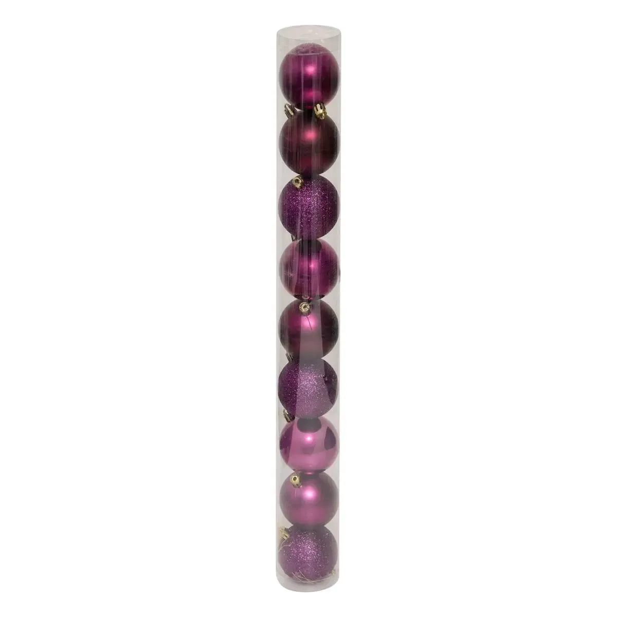 Lot De 9 Boules De Noël Violettes D. 60 Mm - Feeric Lights & Christmas