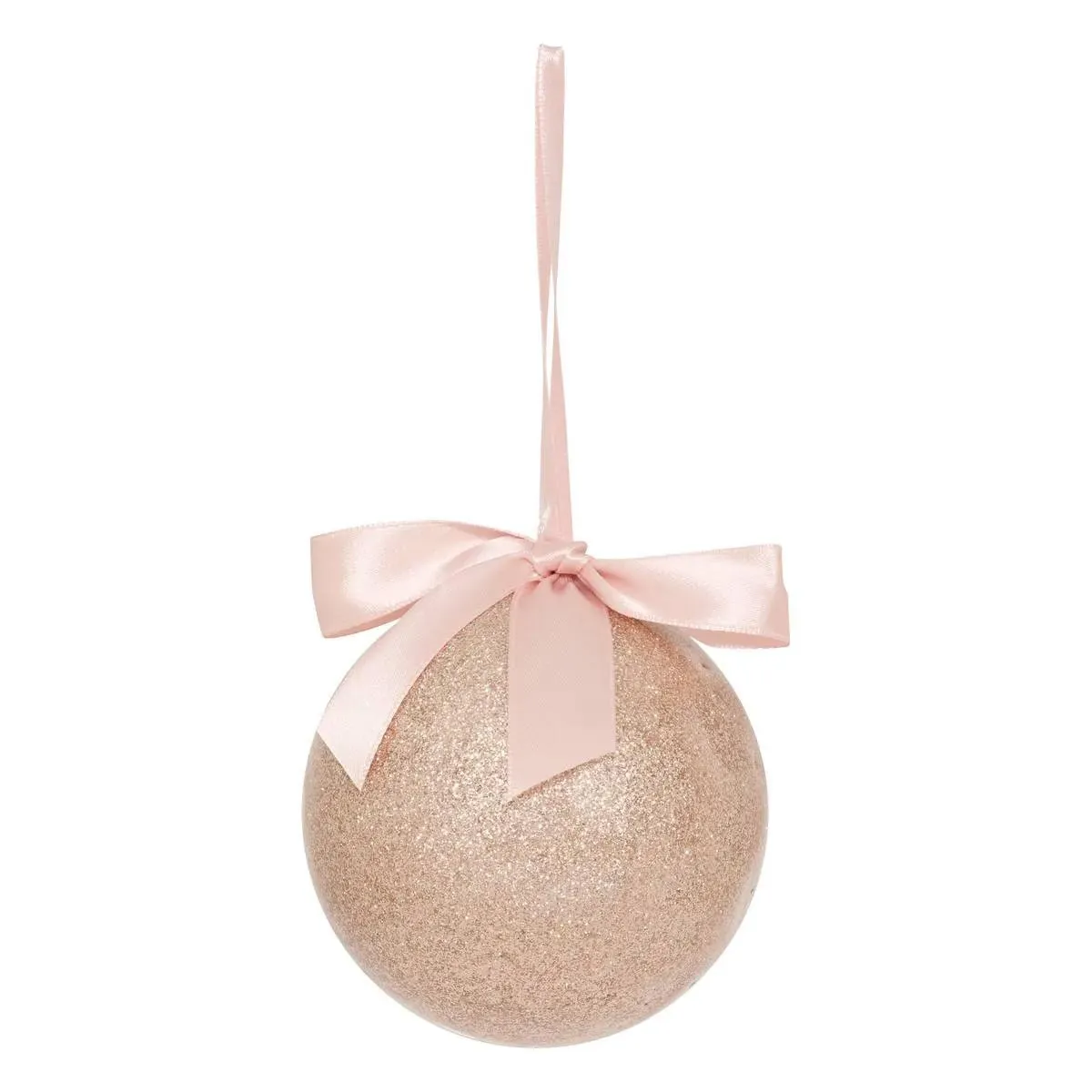 Boule Unie D.9cm Papier Rose - Feeric Lights & Christmas