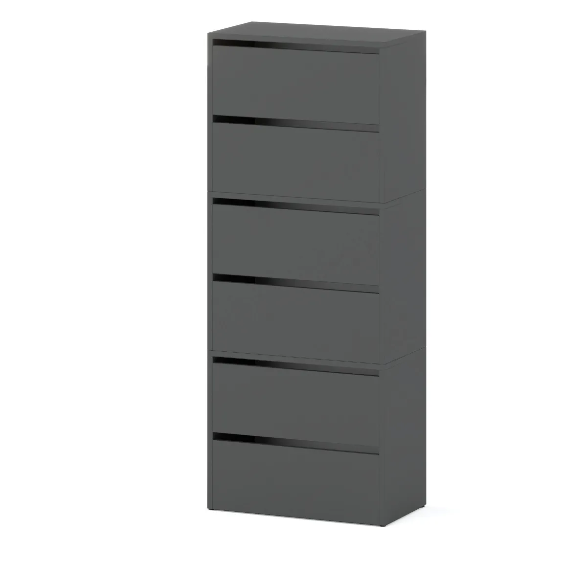 Meuble à Chaussures Étroit Gris 60x36x150cm 15 paires - Étagère Rangement Entrée