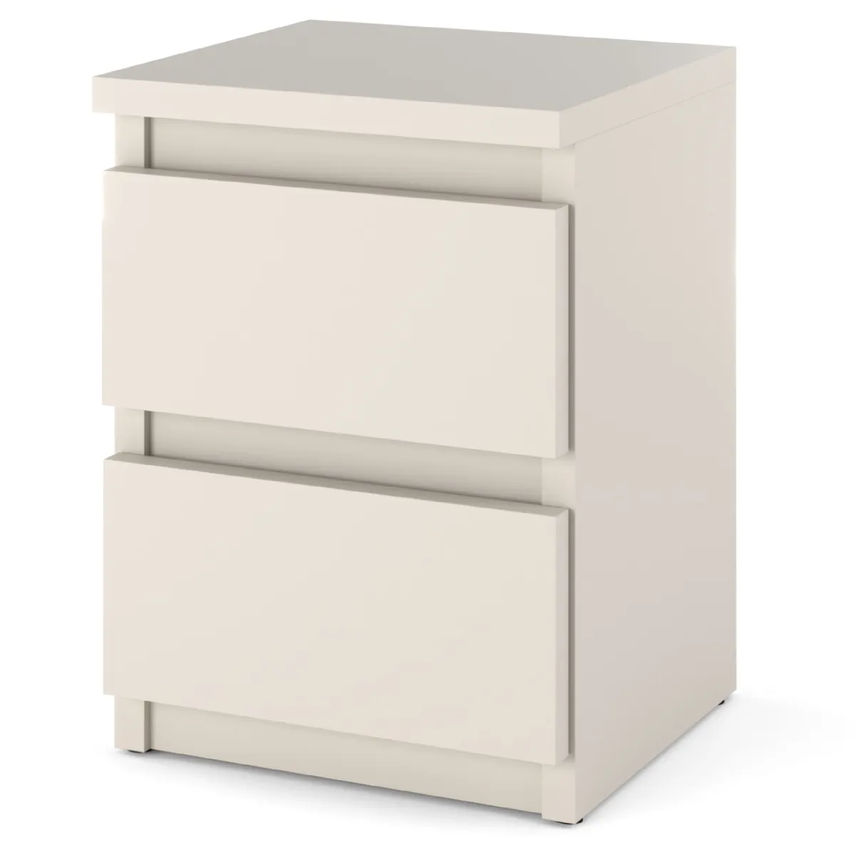 Table de chevet Cachemire 30x30x42CM 2 tirrois -meuble de nuit pour chambre à coucher
