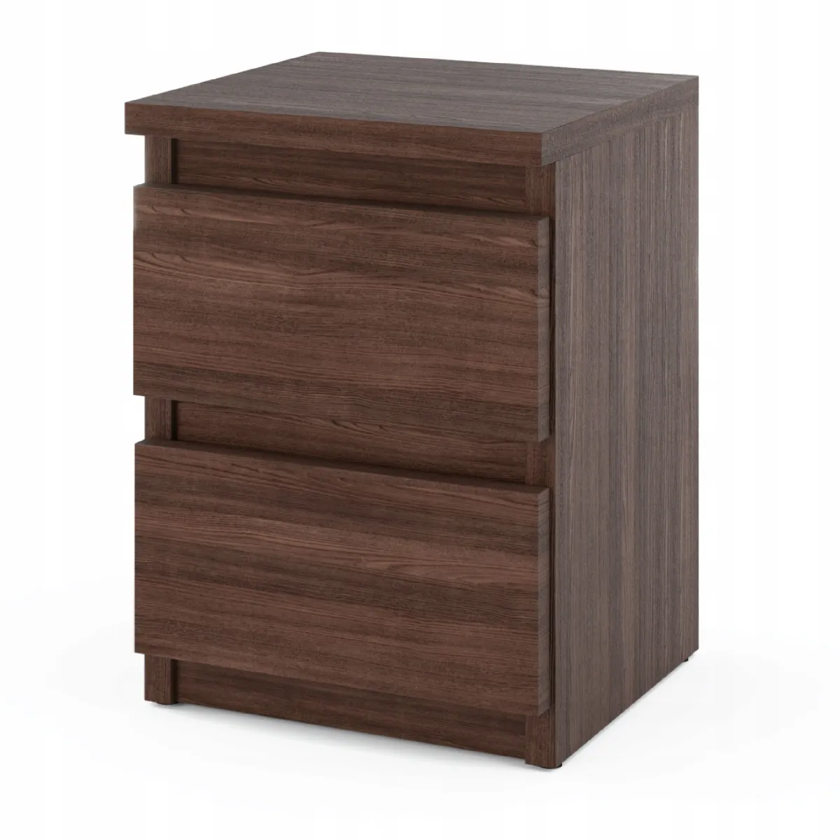 Table de chevet Chêne Wenge 30x30x42CM 2 tirrois -meuble de nuit pour chambre à coucher
