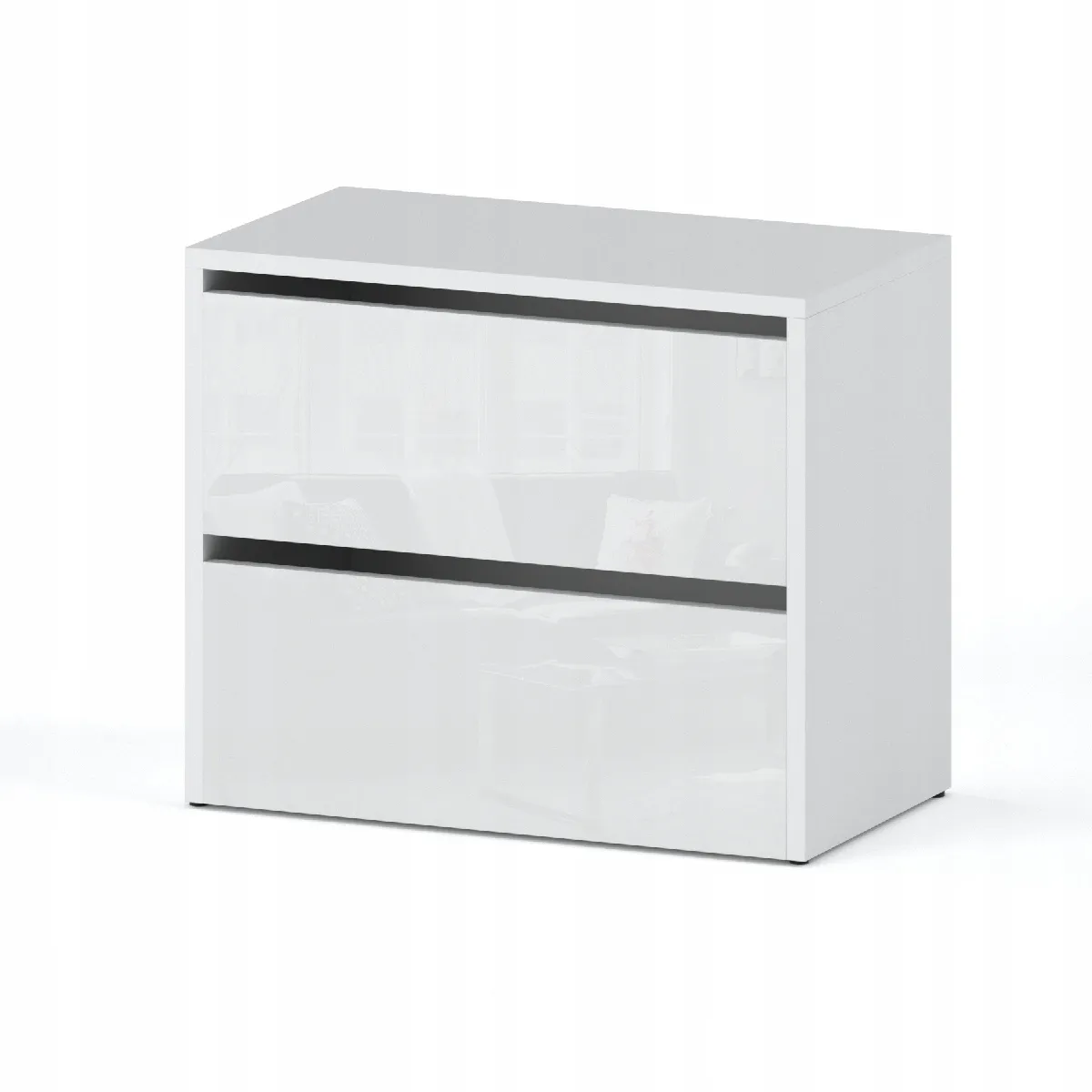 Meuble à Chaussures 60x36x50 cm Blanc Brillant 5paires- Petit Rangement Étagère pour Entrée