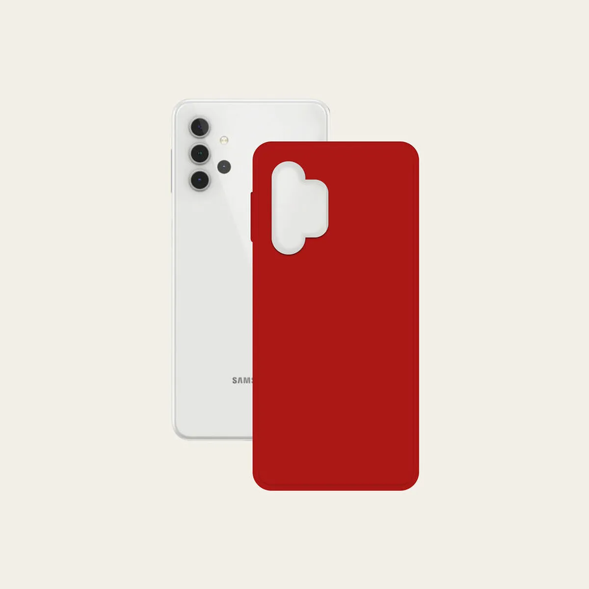 Ksix B8666slk06 Coque De Protection Pour Téléphones Portables Rouge
