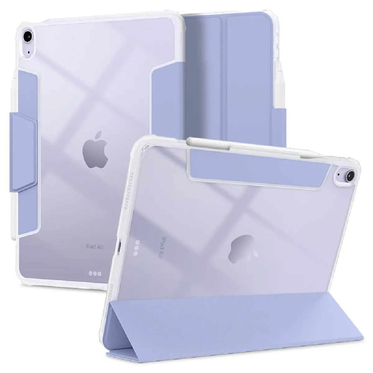 Spigen sgp Coque hybride Ultra Hybrid Pro pour Apple iPad Air 5 2022 - 10,9 pouces - Lilas