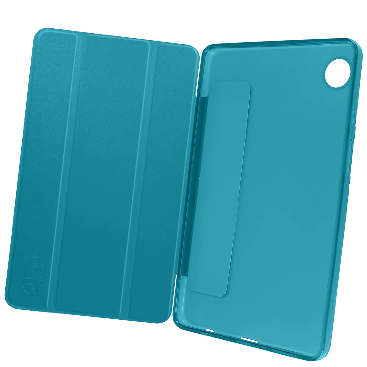 Étui Avizar Housse Clapet Trois Volets Turquoise Simili Cuir