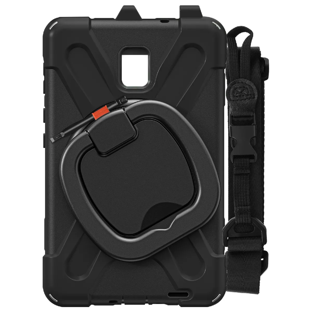 Coque Antichoc Avizar Pour Samsung Galaxy Tab Active 5 Poignée Support Sangle Noir Plastique