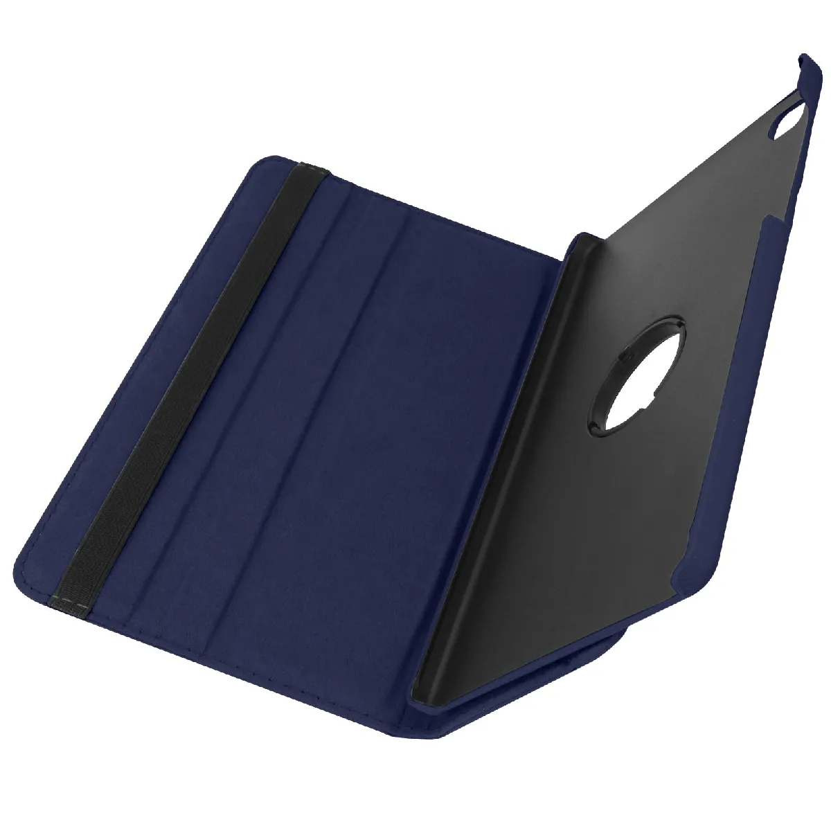 Housse Avizar Folio Rotatif 360° Samsung Tab A7 Lite 8.7" Bleu Simili Cuir