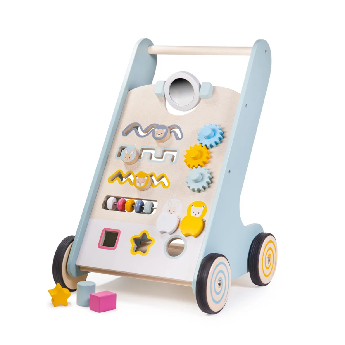 Bigjigs Toys, Trotteur D'activité En Bois Pour Bébé, Adapté Aux ges Dès 12 Mois