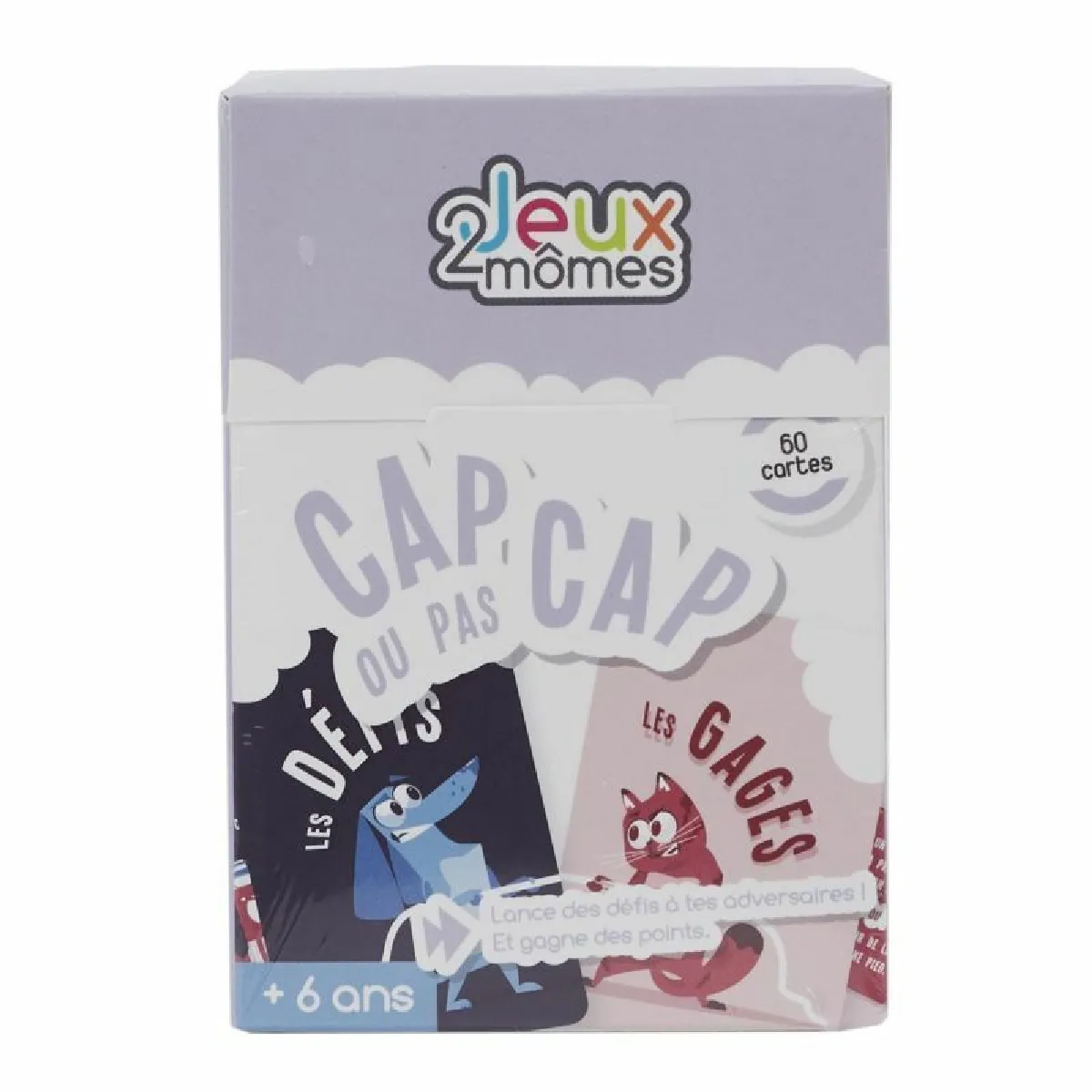 Jeu - Jeux 2 Momes - Cap Ou Pas Cap - 60 Cartes - Multicolore