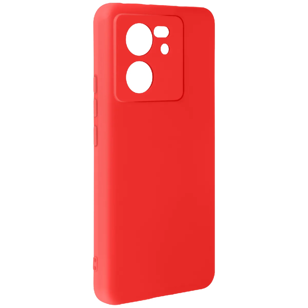 Coque Pour Xiaomi 13t Pro Soft-touch En Silicone Série Fast Cover Antidérapant Rouge