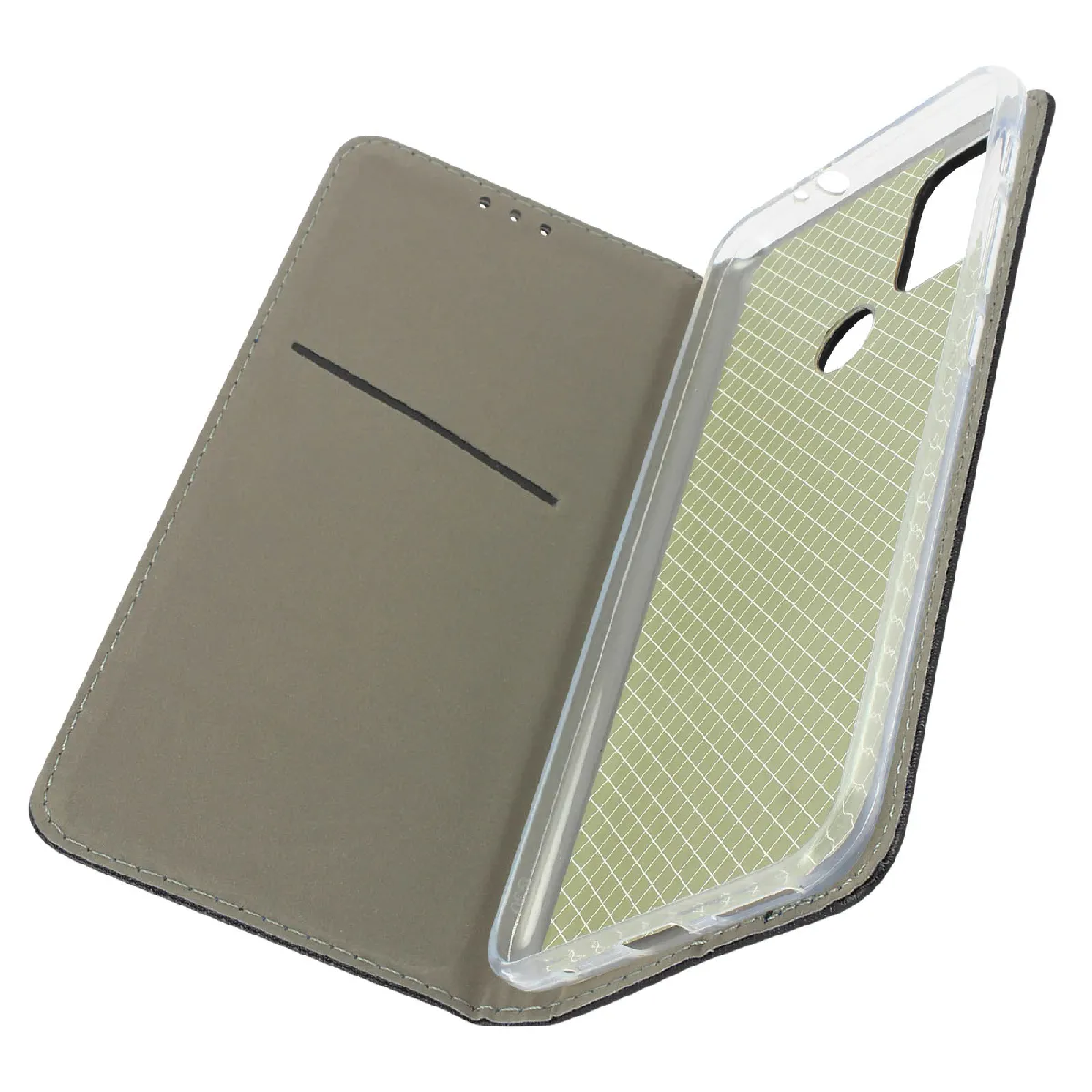 Avizar Étui pour Motorola G50 Folio Porte-carte Fonction Support Noir