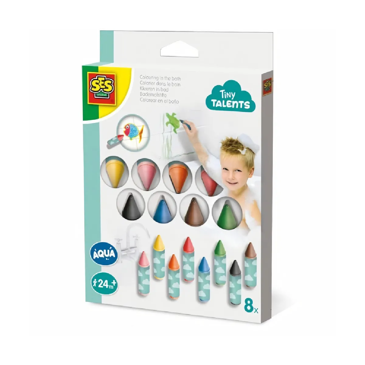 Ses Creative - 13096 - Colorier Dans Le Bain Paquet De 8