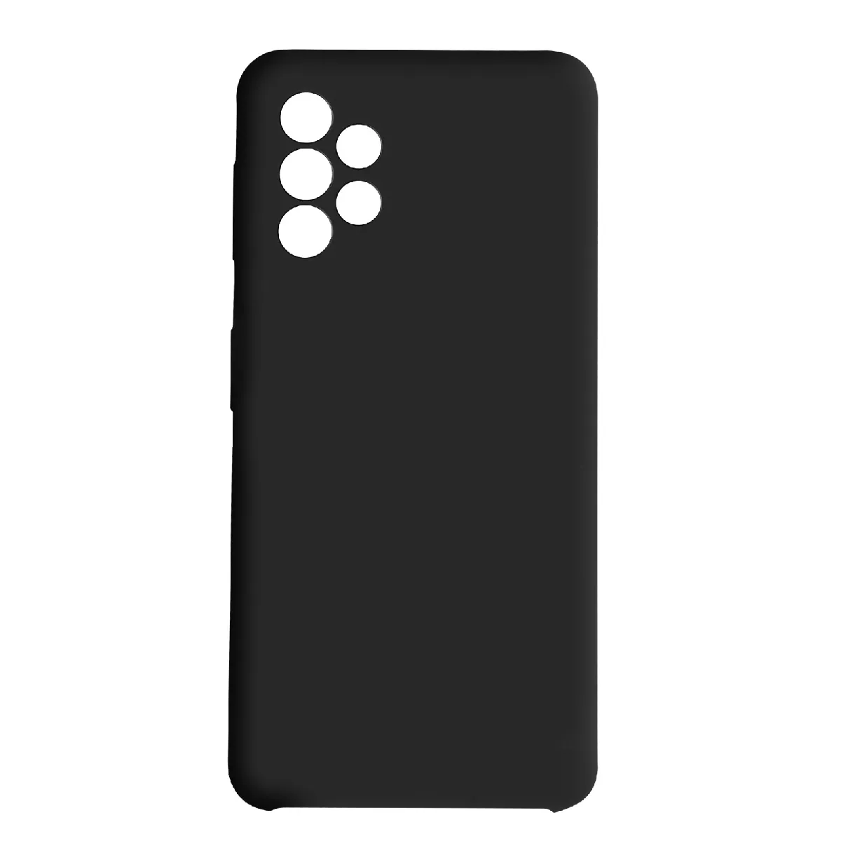 Avizar Coque pour Samsung Galaxy A72 Silicone Semi-rigide Soft-touch Collection Venus Noir