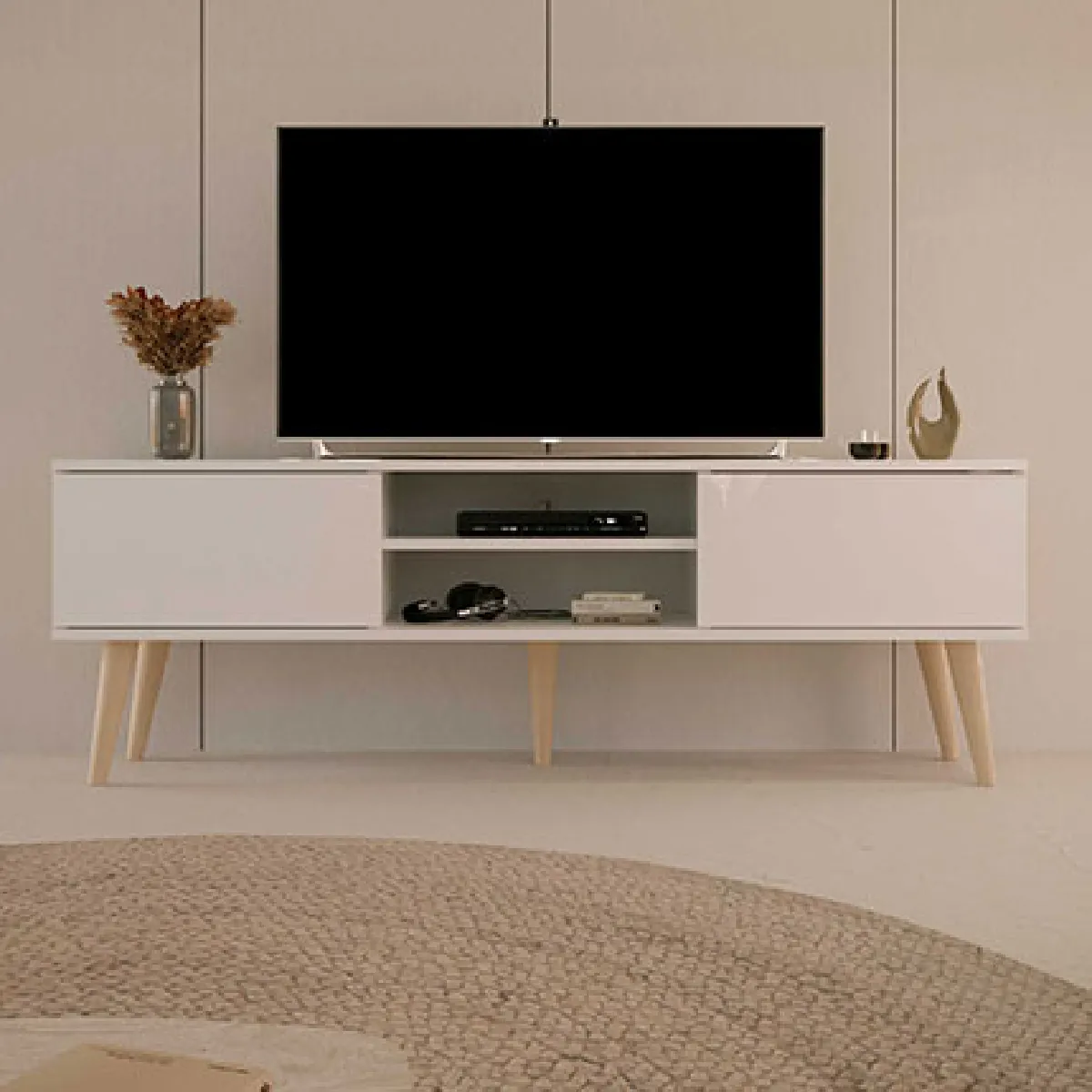 Meuble Tv 160 Cm Toronto - Blanc