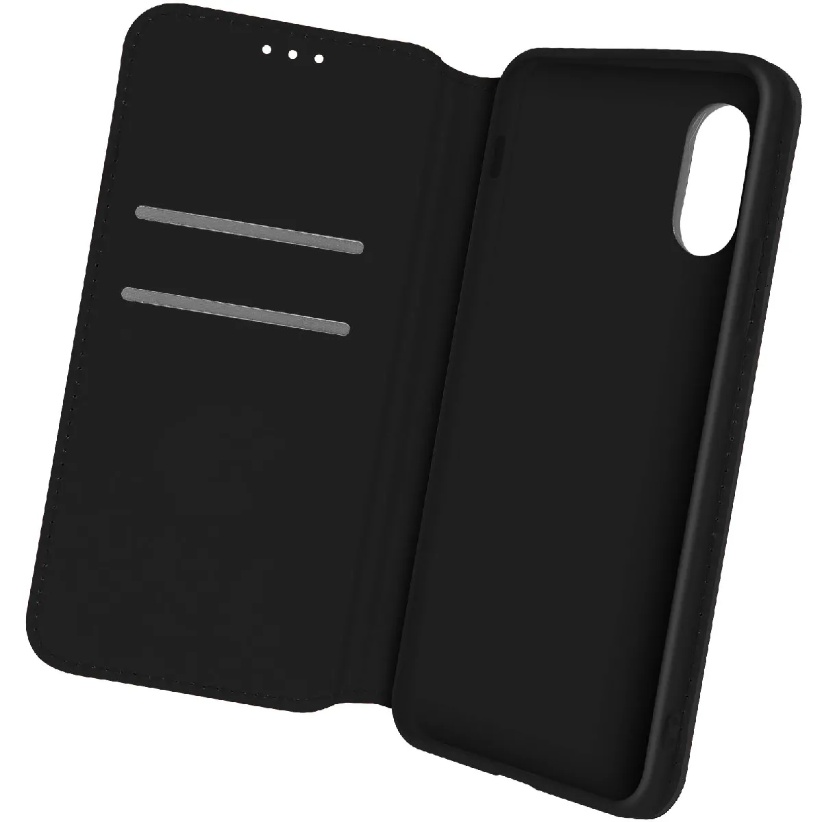 Housse Pour Samsung Galaxy Xcover 5 Portefeuille Fonction Support Vidéo Noir